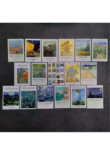 Van Gogh Tablolar Tasarım Duvar Kağıdı Poster Set 26