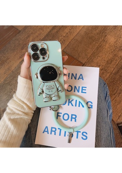 Oppo A54 CPH2239 Uyumlu Kılıf Astronot Halkalı Gizli Standlı Silikon Tutuculu Katlanabilir Lazer Tpu fiyatları