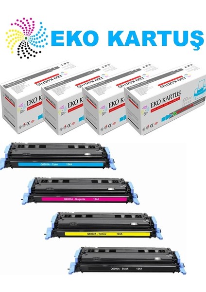 Hp Color Laserjet 2600N Q6000 4 Renk Muadil Toner