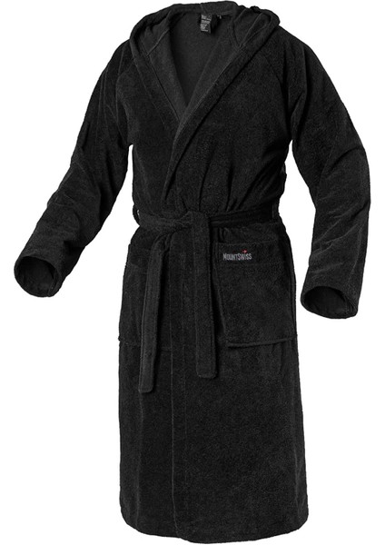 Kapşonlu Bornoz Bukle Kumaşla Yumuşak Doku 1 Adet Unisex Kullanıma Uygun