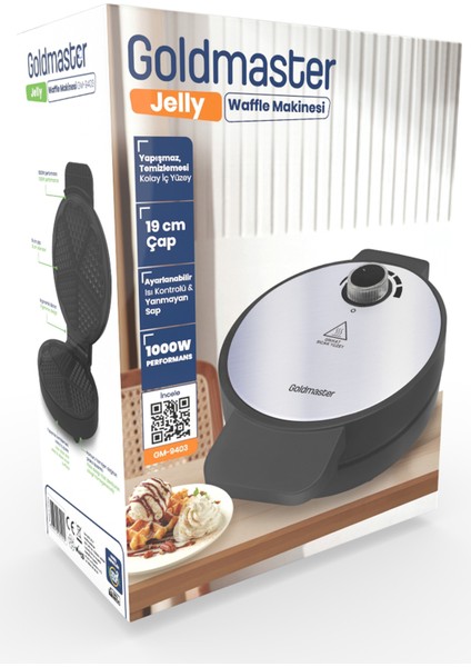 Jelly Waffle Makinesi - Inox