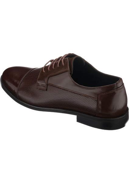 NV1088 Kahve Açma Deri Büyük Numara Erkek Ayakkabı Rahat Geniş Kalıp indirimleri