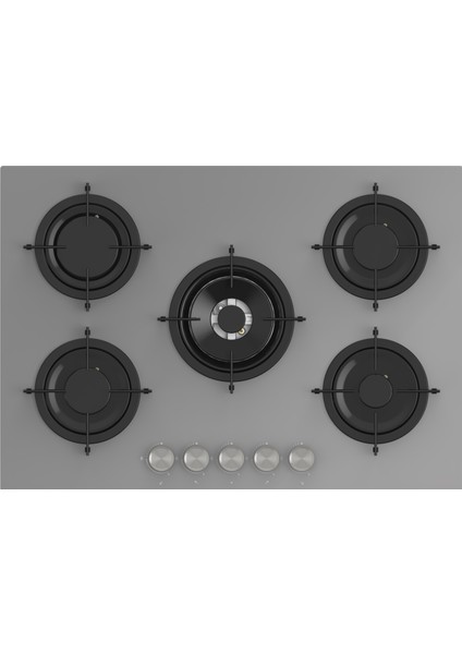 GLO 038RSPR Bask 75 cm 5g Wok Cam Ankastre Ocak