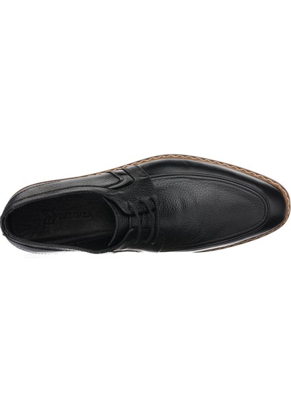 P20213 Siyah Deri Erkek Deri Ayakkabı