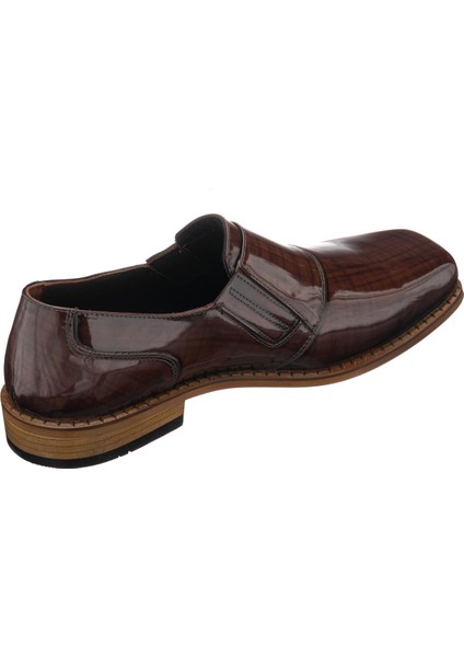 K01 Kahve Açma Baskılı Deri Extra Rahat Extra Geniş Kalıp Özel Seri El Işçiliği modelleri