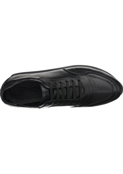 YC2023 Siyah Deri Erkek Spor Ayakkabı Rahat Hafif Taban Geniş Kalıp indirimleri