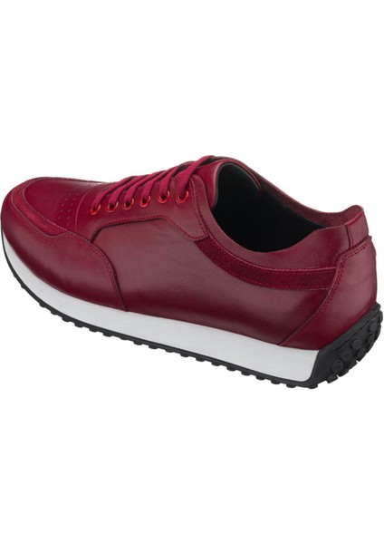 YC2023 Bordo Deri Erkek Spor Ayakkabı Rahat Hafif Taban Geniş Kalıp modelleri