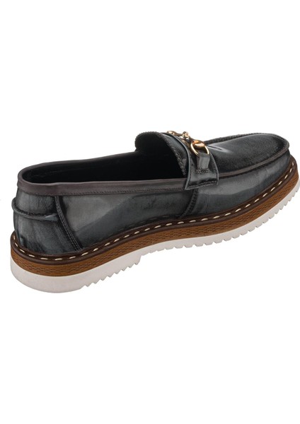 SNM1910 Gri Açma Deri Eva Rahat Hafif Taban Giydirimi Rahat Geniş Kalıp Özel Seri El Işçiliği modelleri