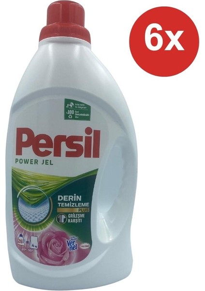 Power Jel Çamaşır Deterjanı Gülün Büyüsü 6X1690 ml (156 Yıkama)
