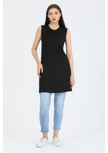 Kadin Uzun Sifir Kol Penye Iclik Kurtarıcı Siyah Tunik indirimleri