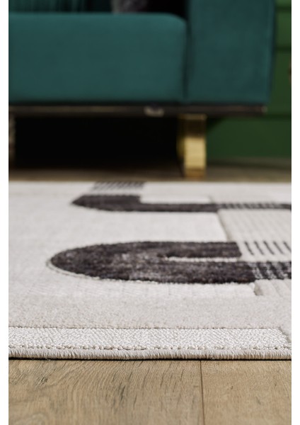 Ibiza - Berta Geometrik Toz Vermeyen Iskandinav Desen Saçaklı Halı modelleri