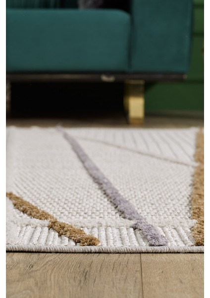 Ibiza - Marilla Geometrik Toz Vermeyen Iskandinav Desen Saçaklı Halı modelleri