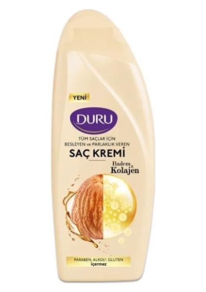 Saç Kremi 500 Ml Kolajen & Badem