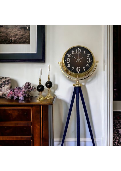 Gold Metal Ofis Salon Otel Ayaklı Seyyar Saat B25 fiyatları