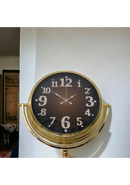 Gold Metal Ofis Salon Otel Ayaklı Seyyar Saat B25 modelleri