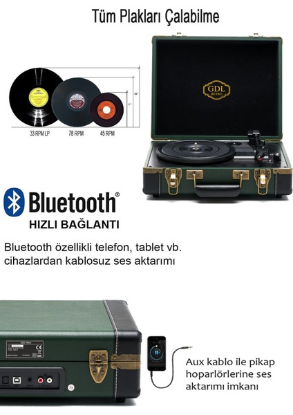 Çanta Pikap T317B (Bluetooth Şarjlı) - Elite