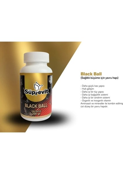 Black Ball  200 Gr. Yavru Güvercin Için Sağlıklı ve Hızlı Büyüme Sağlayıcı