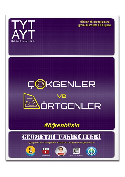 Tonguç Akademi TYT-AYT Geometri Fasikülleri - Çokgenler ve Dörtgenler