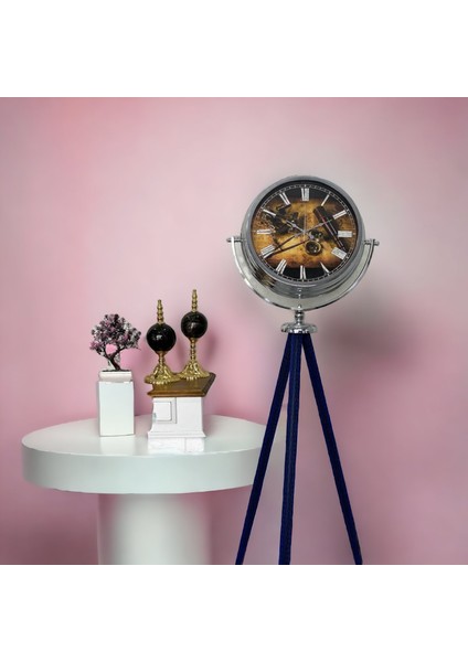 Krom Metal Ofis Salon Otel Ayaklı Seyyar Saat B30 modelleri