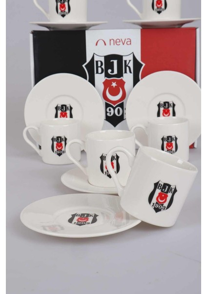Lisanslı 6 Kişilik Türk Kahvesi Fincan Takımı