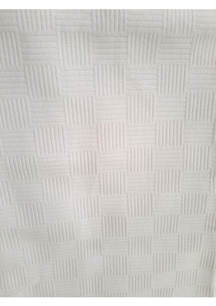 Pike Dama Desen Tek Kişilik Beyaz 160x230 cm