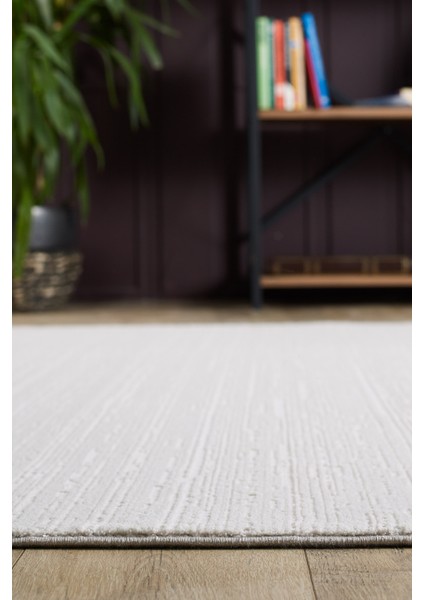 Gemma - Pure White Saçaklı Modern Tozumaz Halı fırsatları