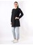 Oversize Çavuş Desen Tunik Siyah 2