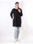 Oversize Çavuş Desen Tunik Siyah 4