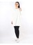 Oversize Çavuş Desen Tunik Ekru 2