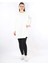 Oversize Çavuş Desen Tunik Ekru 3