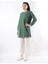Oversize Çavuş Desen Tunik Zümrüt Yeşili 1