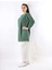 Oversize Çavuş Desen Tunik Zümrüt Yeşili 2