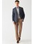 Modern Fit Mono Yaka Çift Yırtmaçlı 2 Düğmeli Lacivert Erkek Ceket PCK22K22227_D39 5