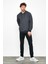 Erkek Sweatshirt Kapüşonlu Cepli Regular Fit 4