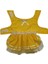 Sarı Puantiyeli Kurdeleli Kedi Köpek Kıyafeti Elbisesi 5