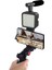 Profesyonel Vlogging Seti Video Kiti Tripod Mikrofon LED Işık Telefon Tutucu Kumandalı Selfie Vlog Tiktok Youtube 1