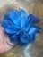 14X14 cm Mavi Tüylü Broş Gelin Broş Saç Toka Broş Türban Broş Yaka Iğnesi 1