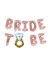 Tek Taş Yüzüklü Ipe Dizilebilir Bride To Be Yazılı Folyo Balon Set Rose Gold Renk 40 cm 2