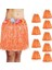 Yetişkin Çocuk Uyumlu Hawaii Eteği Turuncu Renk 40 cm 10 Adet 1