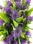 3 Lü Blue Violet Çiçek Detaylı Kapı ve Duvar Süsü 25 cm 3