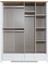 Yalı Modern 4 Kapaklı Aynalı Elbise Dolabı 165*60*211 3