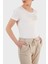 Slim Fit Bisiklet Yaka T Shirt Bayan T Shirt 3RTT21 Tjkmz 1100 2