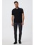 Jaquard Erkek Polo Yaka T-Shirt Siyah 1