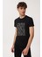 Charles Erkek O Yaka T-Shirt Siyah 4