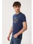 Robert Erkek O Yaka T-Shirt Lacivert 2