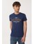 Robert Erkek O Yaka T-Shirt Lacivert 4