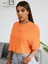 Kadın Oversize Penye Crop Bluz 3