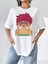 Kadın Woow Woman Baskılı Oversize T-Shirt 5