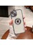 iPhone 13 Kılıf 5d Kamera Lens Korumalı Logo Gösteren Kenarları Renkli Arkası Şeffaf Silikon 1