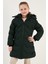 Peluş Astarlı Yakası Suni Kürklü Çıkarılabilir Kapüşonlu Kışlık Mont Kız Çocuk Mont 5761905 3